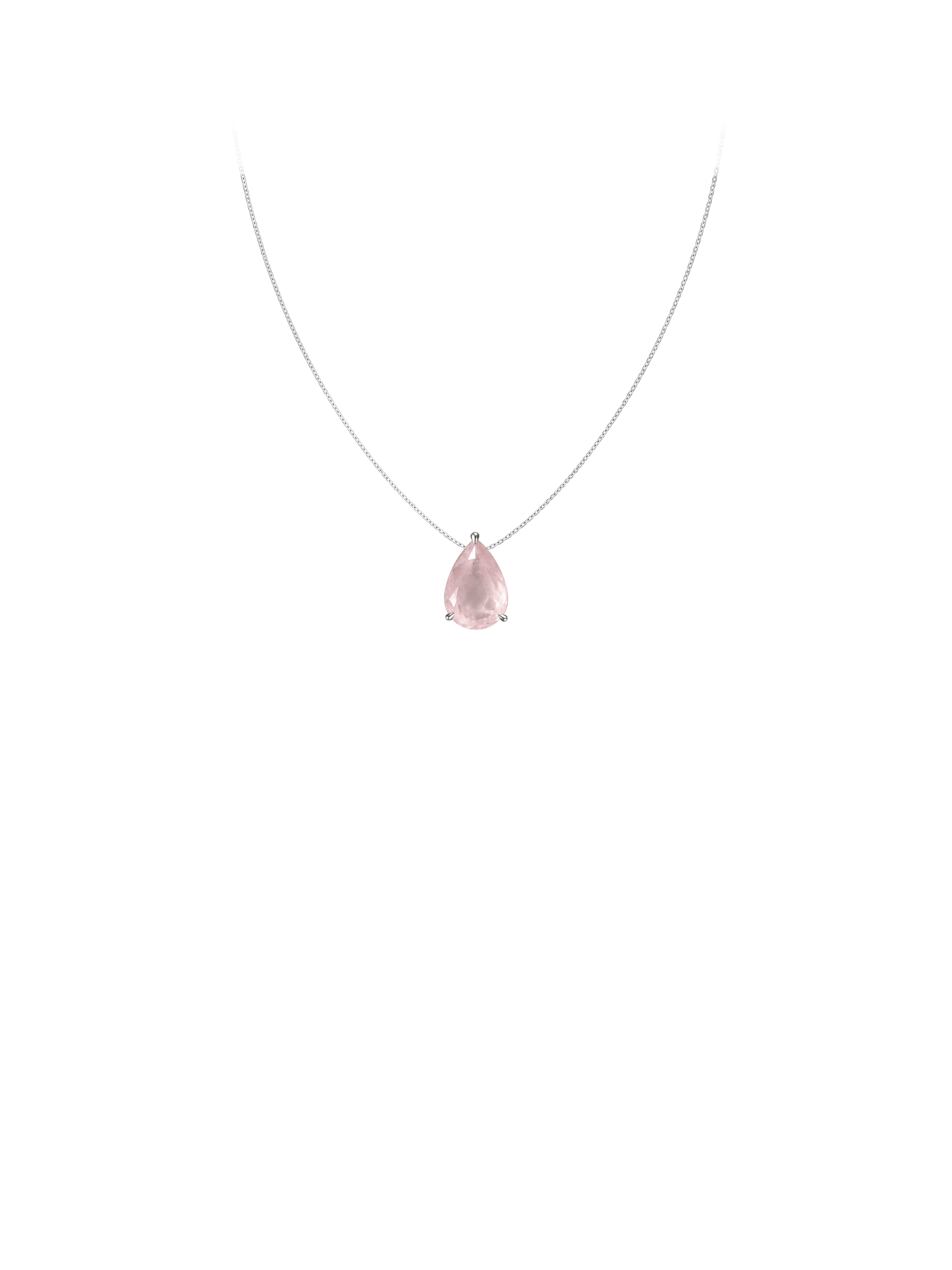 Trinity Solo · Rose Quartz Pear