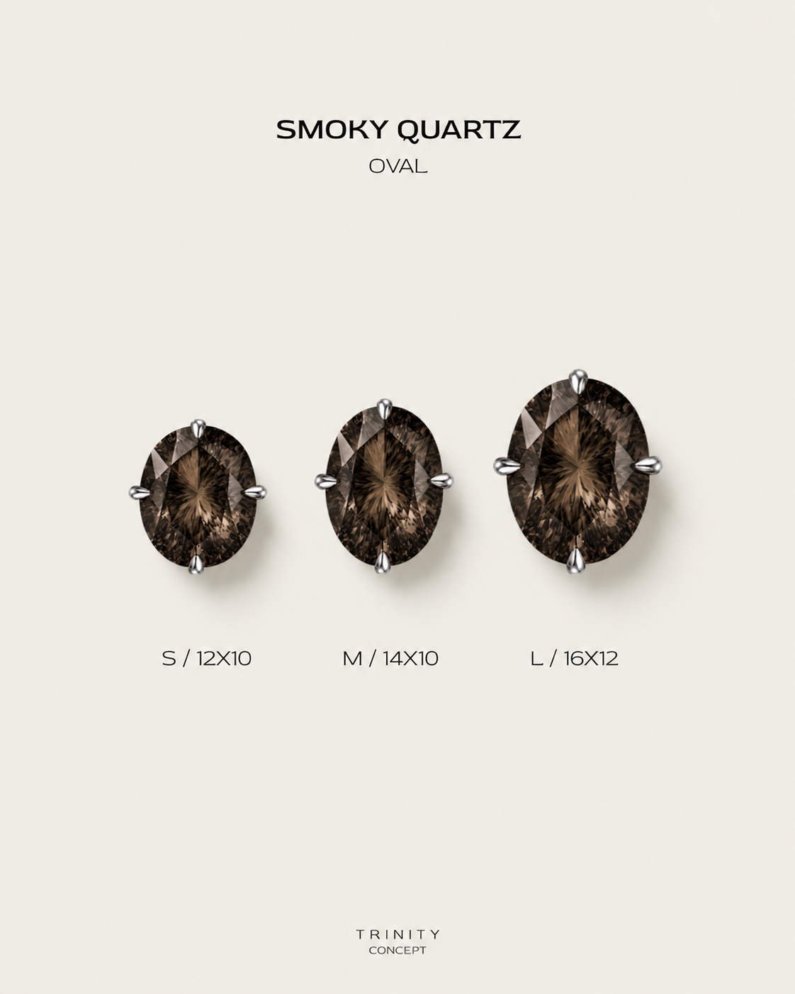 Smoky Quartz OVAL
