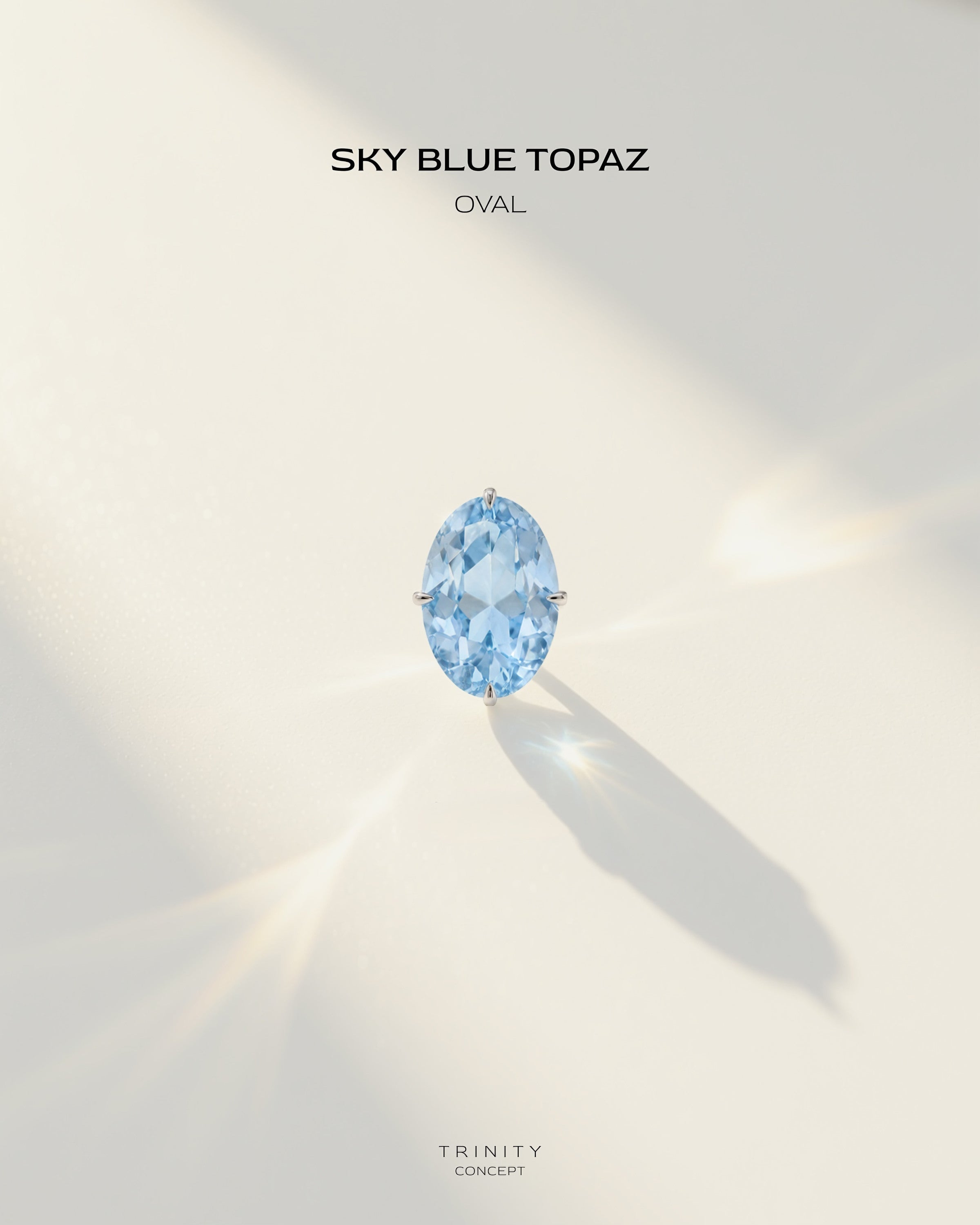 Sky Blue Topaz · Oval