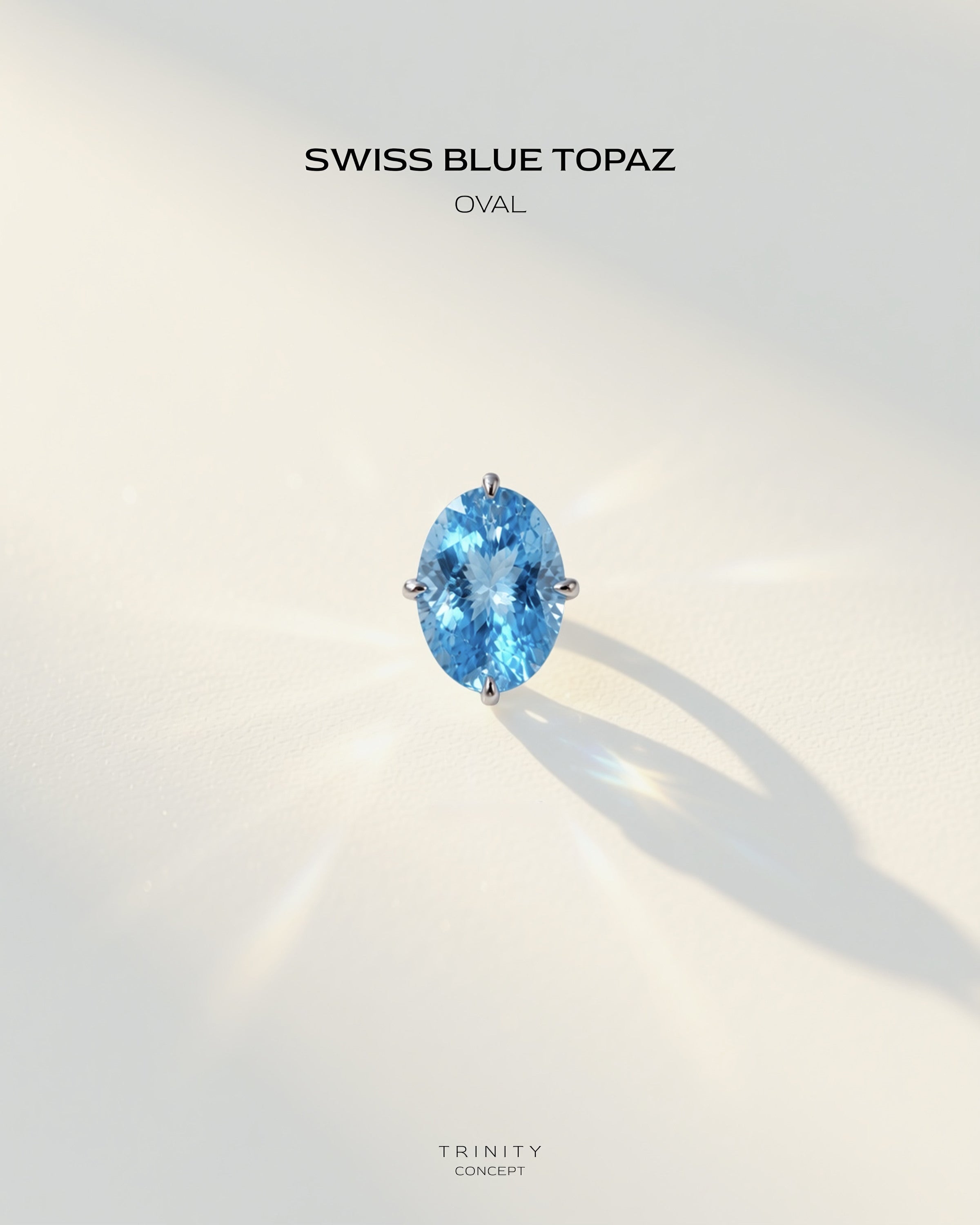 Swiss Blue · Oval