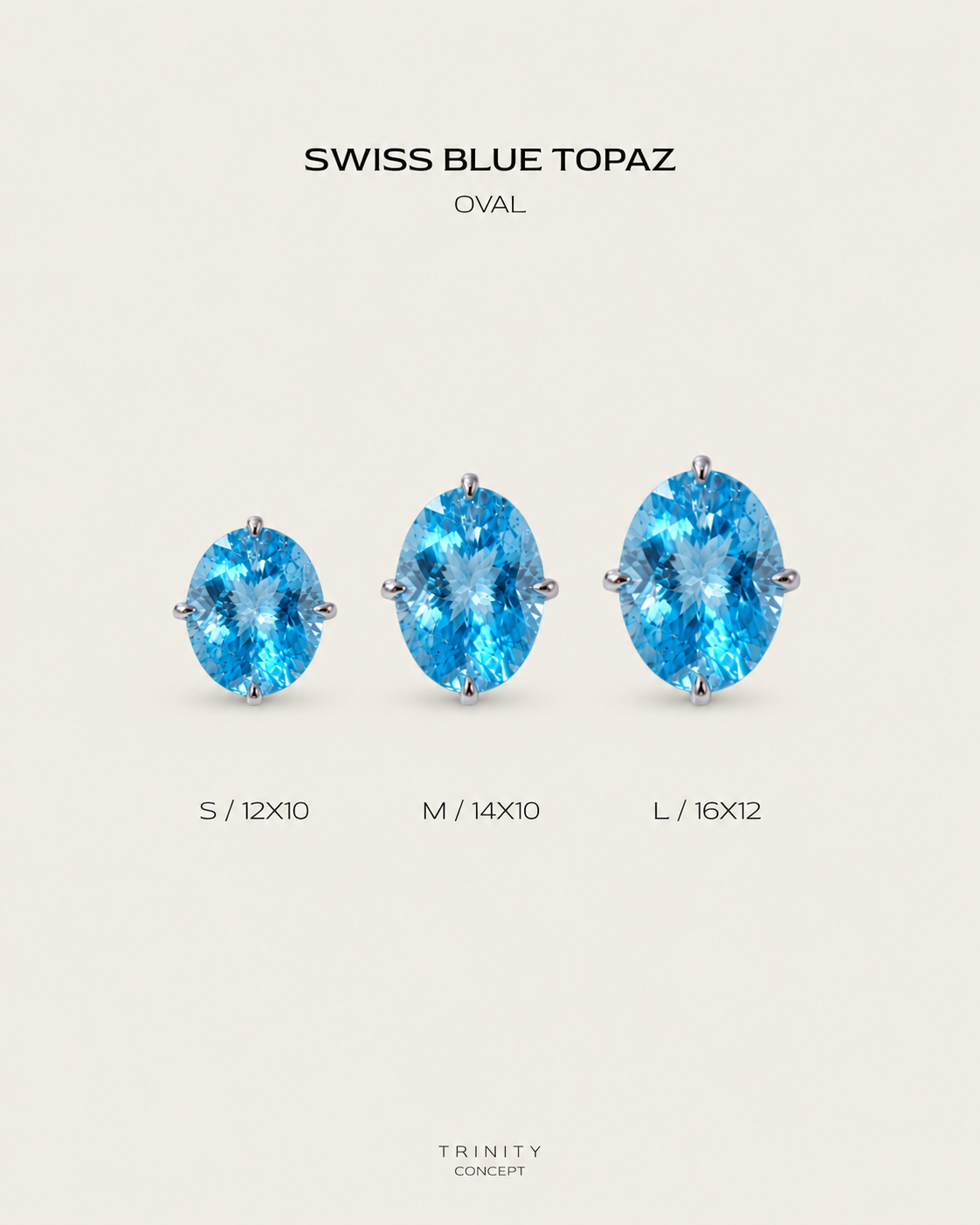 Swiss Blue · Oval