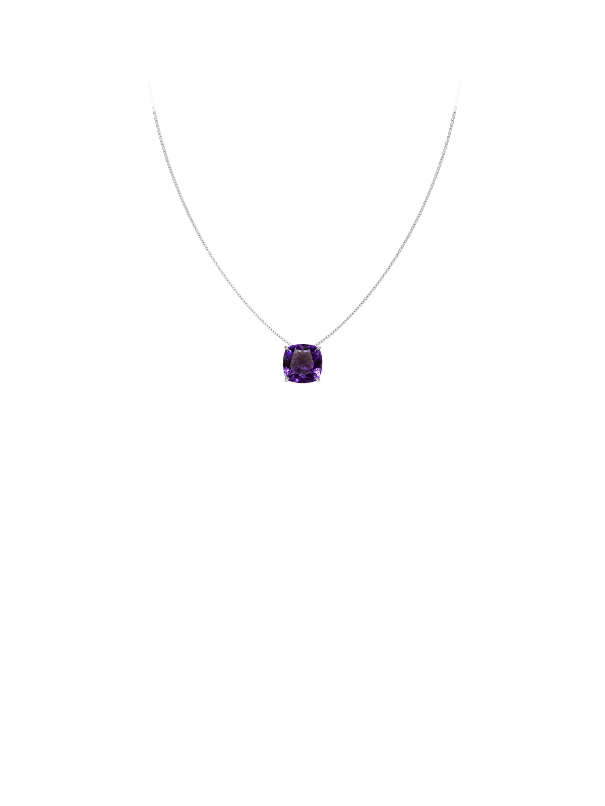 Trinity Solo · Amethyst Cushion