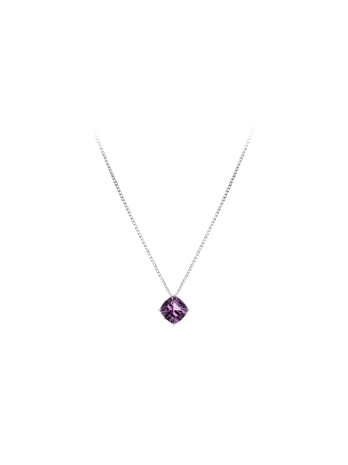 Trinity Solo · Amethyst Cushion