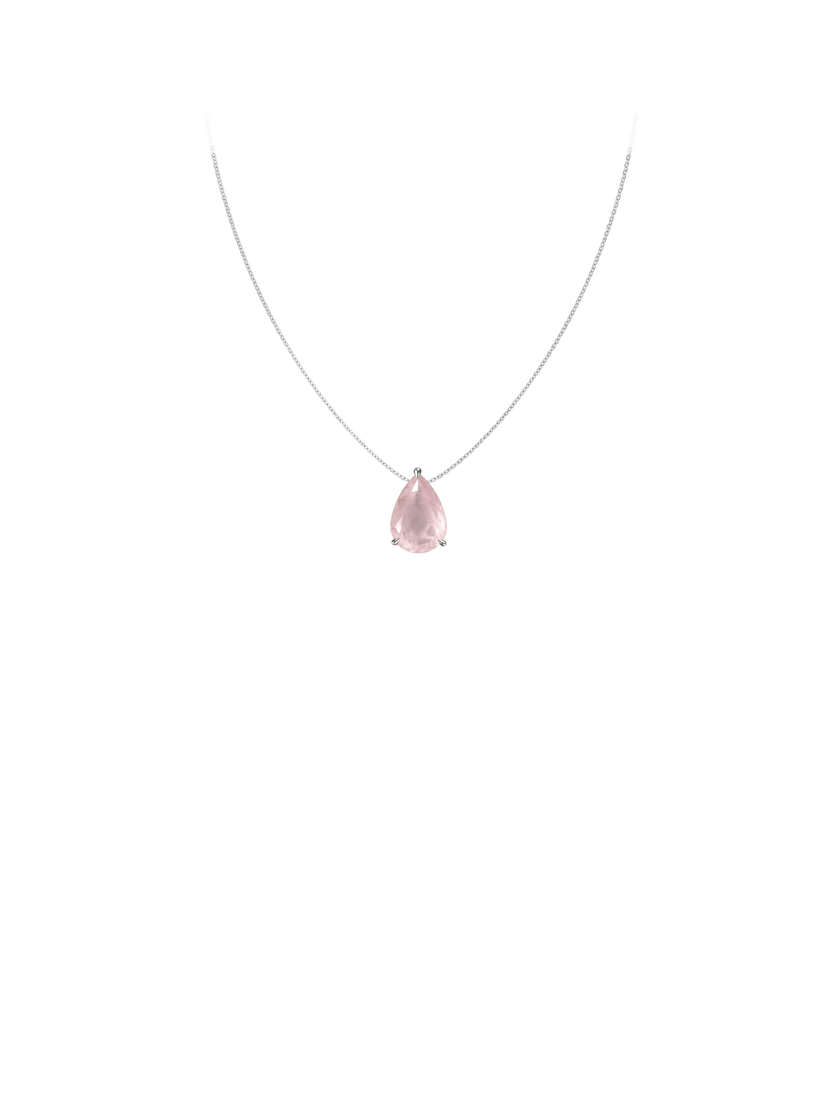 Trinity Solo · Rose Quartz Pear