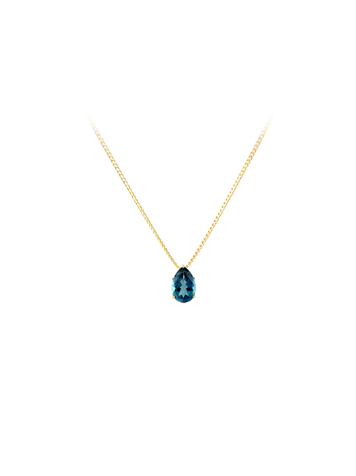 Trinity Limited Solo · London Blue Topaz Pear