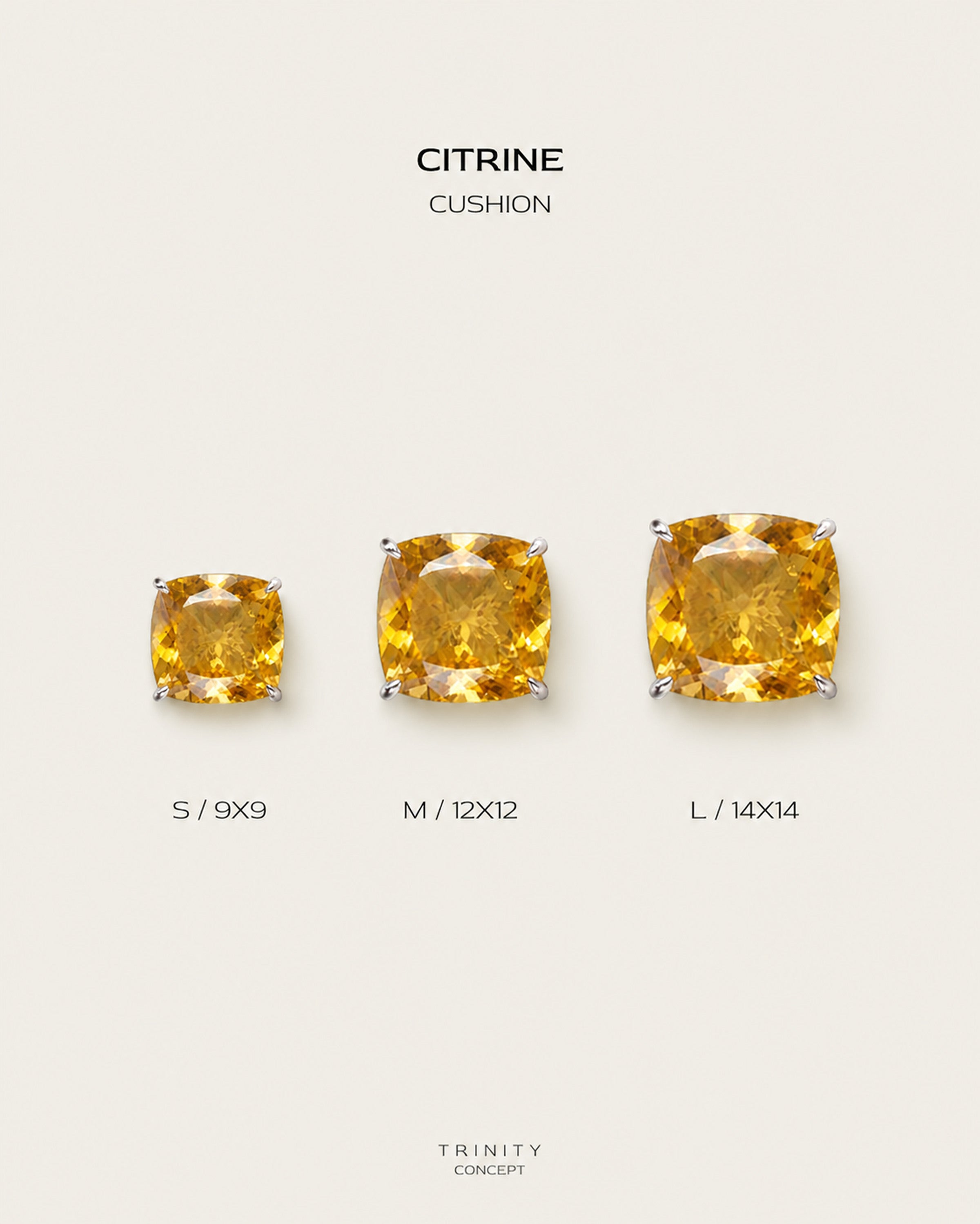Citrine · Cushion