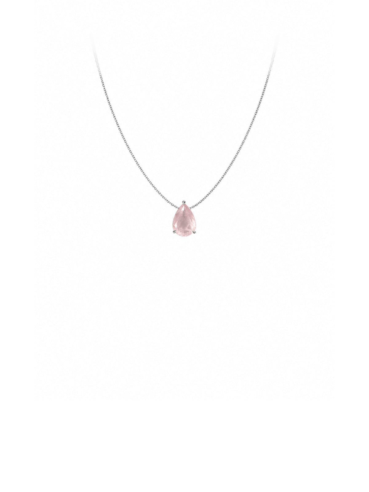 Trinity Solo · Rose Quartz Pear