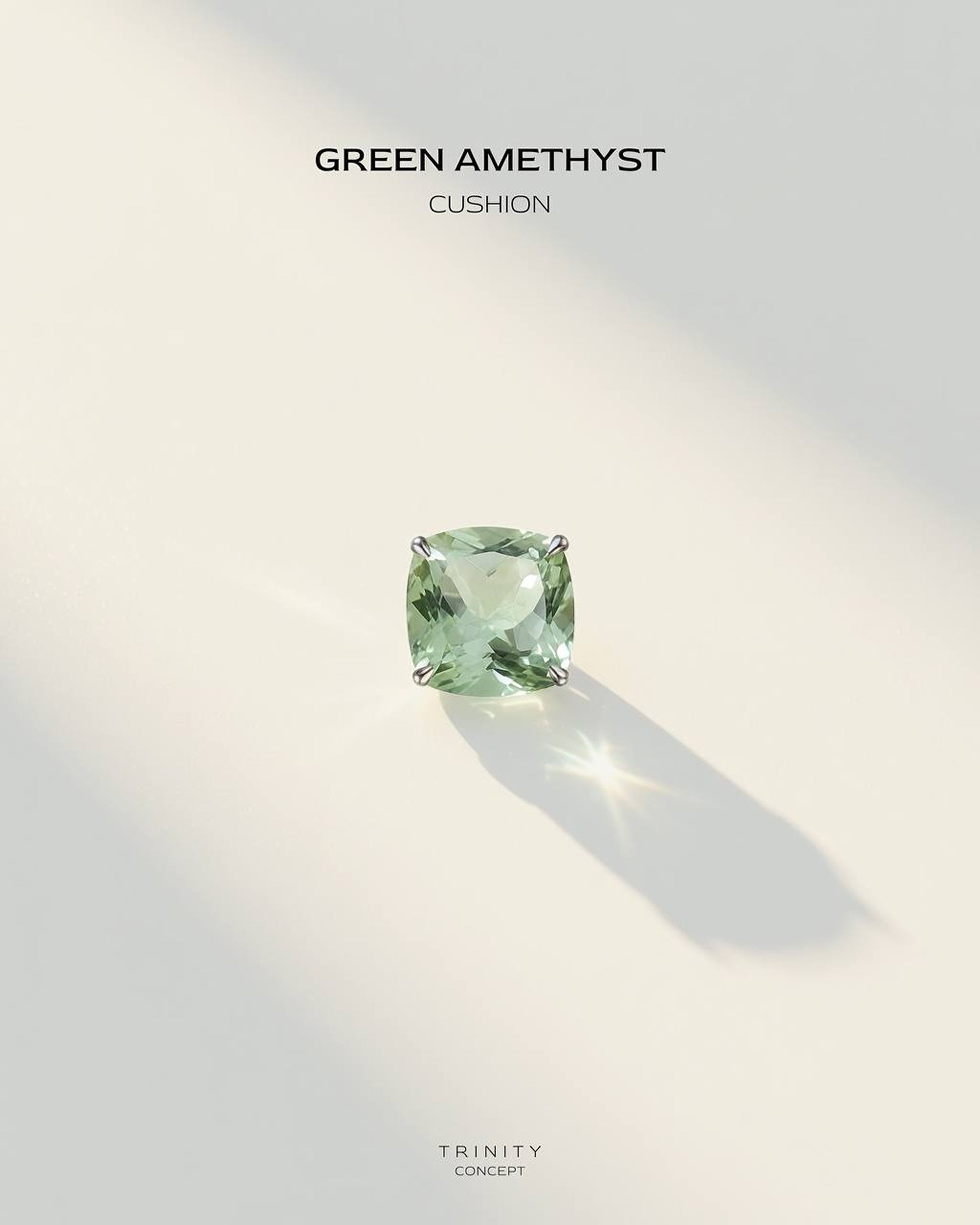 Green Amethyst · Cushion