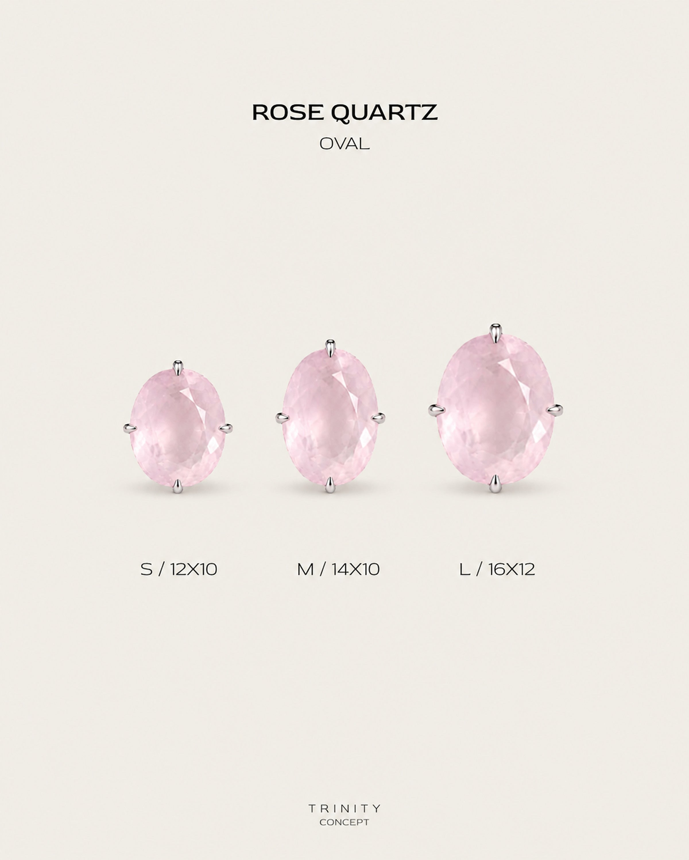 Rose Quartz · Oval