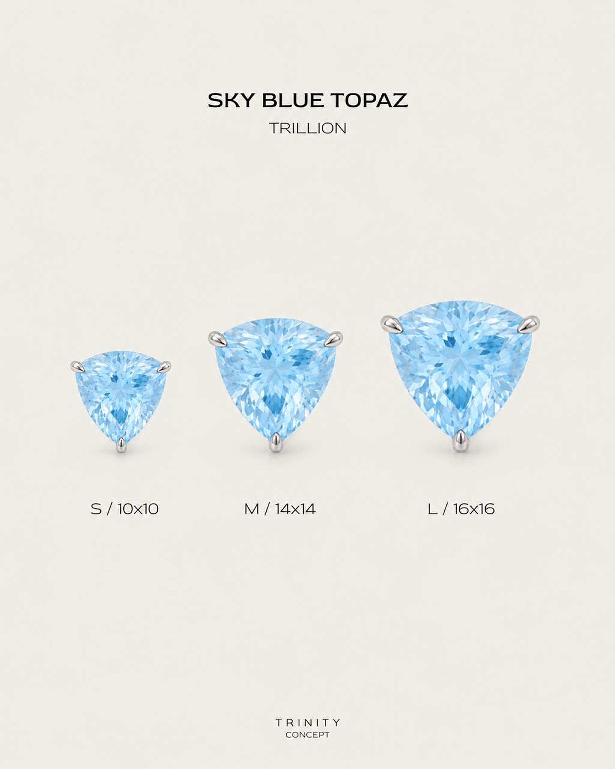 Sky Blue Topaz · Trillion
